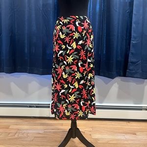 women’s NWT free assembly multi color pattern maxi skirt